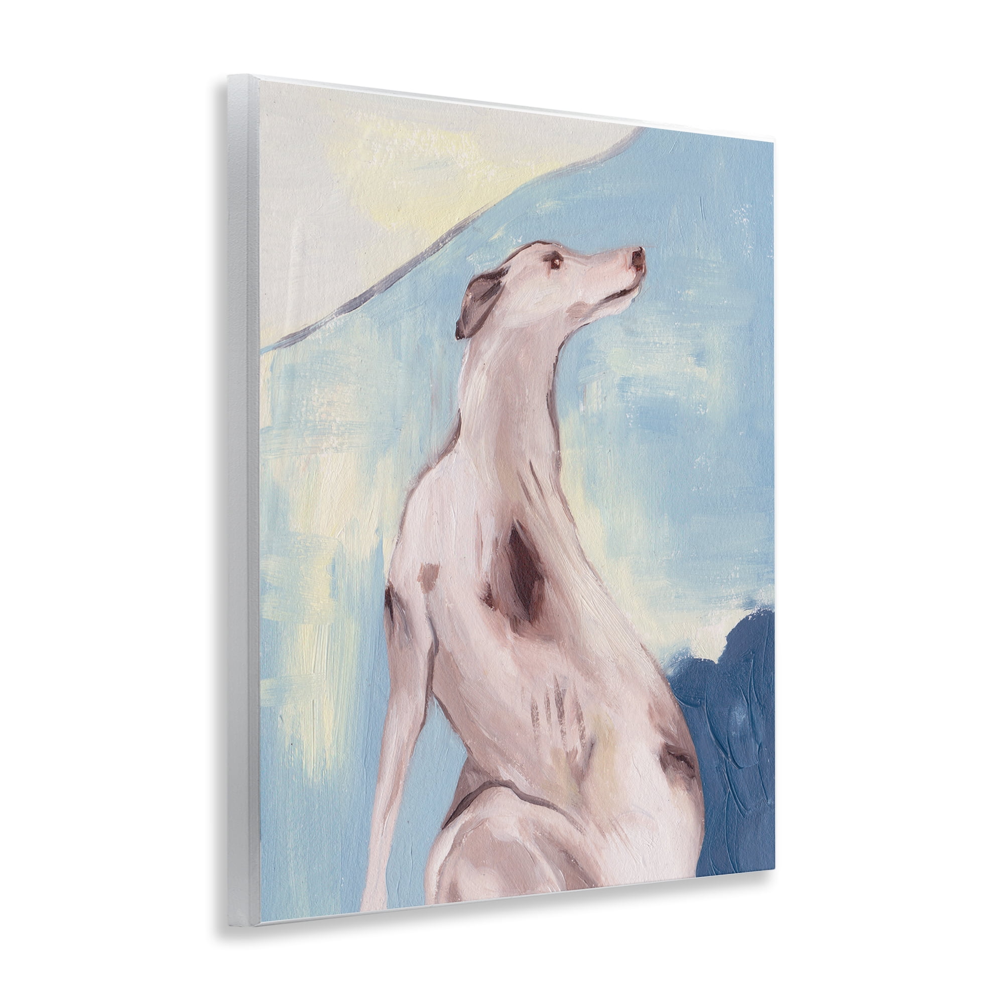 Stupell Industries Greyhound Abstract Painting Animals & Insects Painting Unframed Art Print Wall Art, 11 x 14