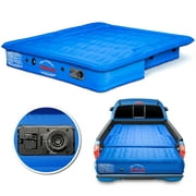 Airbedz by Pittman Outdoors Truck bed Air Mattress Mid Size 5Ft-5.5Ft Short Bed With Built-In Rechargeable Battery Air Pump Includes Tailgate Extension