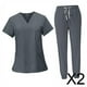 thumbnail image 1 of 2x Conjunto De Uniforme Médico Femenino, Ropa De Trabajo De Enfermera Lavable A Máquina Para Salón De Belleza, 1 of 10