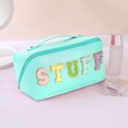 thumbnail image 1 of Bolso cosmético de PU Bolso organizador cosmético portátil para regalos navideños (Azul) Ygjytge Cuidado Belleza, 1 of 3