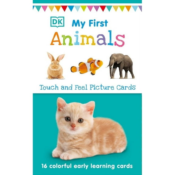 DK Bicycles My First Board Books Animals Toddlers Language Development Cards, 16 Count Pack