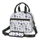 thumbnail image 1 of Balery Lavender Bicycle Bolsa de Almuerzo Impresa, Caja de Almuerzo Reutilizable, Bolsa Térmica Aislada para Almuerzo, Bolsa Antiderrames, 1 of 7