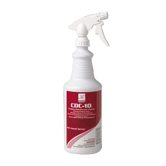 Spartan CDC-10 Clinging Germicidal Disinfectant Cleaner, QUART 12