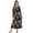 Boho Daisy Floral, variant on Women's Nightgowns Long Sleeve Button Down Pink-purple Floral Print Breathable Warm Nightdress Soft Full Length House Dress Winter Sleepwear, Large