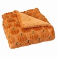 thumbnail image 5 of Halloween Faux Fur Throw Blanket for Couch, Soft Plush Fall Blanket for Bed Sofa, Cozy Warm Decorative Blanket, Seasonal Home Accent for Cool Evenings, 5 of 8