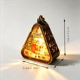 thumbnail image 4 of Christmas Hanging Night Light Ornament, Triangular Christmas Santa Night Light with Warm, Cozy Glow Battery Operated Desktop Decor For Xmas House Decor (M), 4 of 6