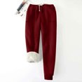 thumbnail image 2 of toraway Sweat Pants Mens Adult 3 Mens Autumn And Winter Solid Color Plus Velvet Drawstring Thickened Pants L, 2 of 3