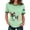 Light Green, variant on T Shirts For Women Fashion Tees Tops Cute Animal Dog Graphic Color Block Short Sleeve Loose Fit Clothes Beige