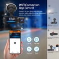 thumbnail image 4 of Cámara DVR para Coche, Wifi, 1080P, 3 Lentes, para Salpicadero, Grabadora de Vídeo de Vías, Videocámara para Salpicadero., 4 of 5
