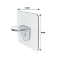 thumbnail image 6 of 10 x Shelf Support Adhesive Pegs Plastic Cabinet Shelf Support Clips Wall Hanger, 6 of 14