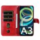thumbnail image 2 of KAIYANG Funda magnética con cremallera y bolsillo para Xiaomi Redmi A3/Poco C61 4G, con textura de piel de becerro, color negro, rojo y multicolor, 2 of 5