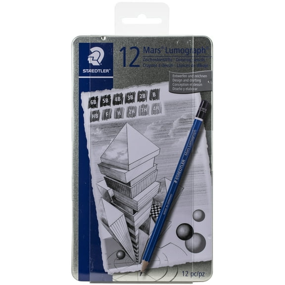 Mars Lumograph Graphite Pencils 12/Pkg-