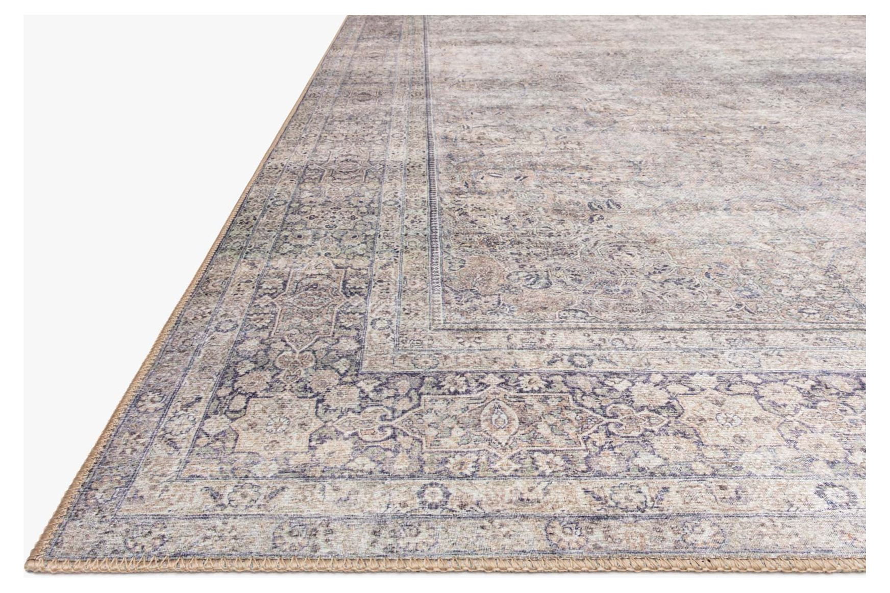 Loloi Wynter Silver / Charcoal 3'-6" x 5'-6" Accent Rug