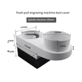 thumbnail image 6 of CNC Router Dust Collector Shoe Engraving Machine Spindle Cover Diameter 85mm Woodworking Brush Cleaner Tools (Nextcard), 6 of 7
