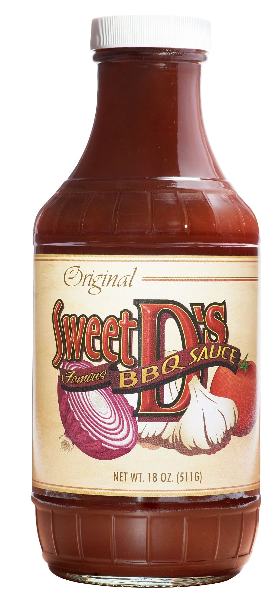 (4 pack) Sweet D's Original Barbecue BBQ Sauce 18oz