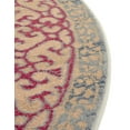 thumbnail image 6 of Unique Loom Palace Collection Area Rug - Saray (6' 1" Round Light Blue/Red), 6 of 7
