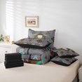 thumbnail image 6 of jejeloiu Gray Aztec 7-Piece Twin Bedding Sets Kids,Tribal Geometric Print Bedding Comforter SetFor Men,Reversible, 6 of 7
