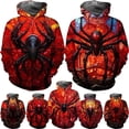 thumbnail image 2 of Nueva llegada Sudadera con capucha con estampado 3D de araña para hombre, sudaderas casuales con personalidad, sudaderas con capucha de estilo hip hop para hombre, 2 of 5