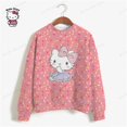 thumbnail image 3 of Sudadera con capucha de manga larga con estampado de HELLO KITTY para mujer, suéter de moda con capucha de dibujos animados para otoño e invierno, 3 of 5