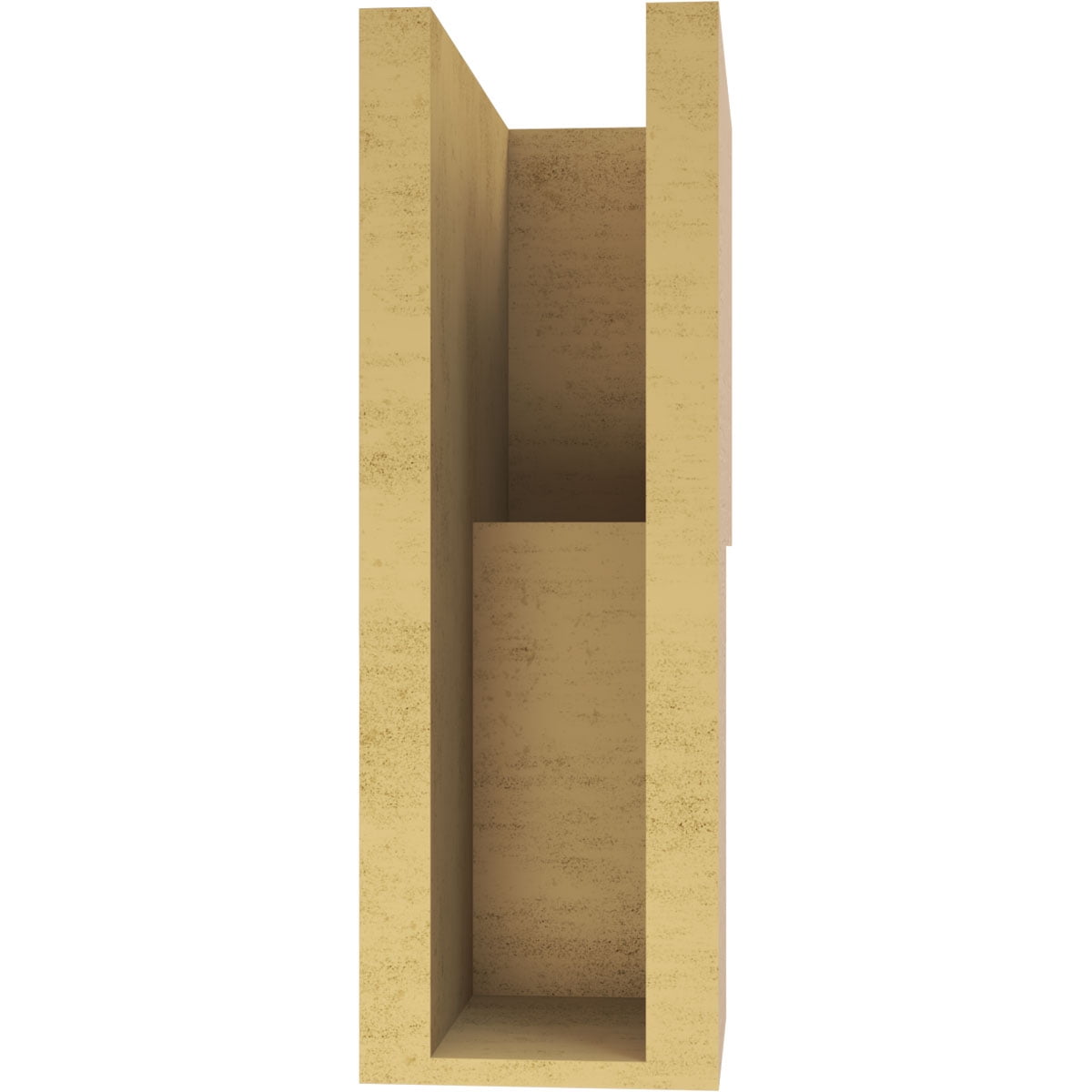 5"W x 10"D x 15"H Classic Chapel Hill Rough Cedar Woodgrain TimberThane Corbel, Primed Tan