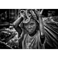 thumbnail image 2 of Inazio Kuesta, Joxe 18x14 Gold Ornate Wood Framed with Double Matting Museum Art Print Titled - Child Working On Construction In The Streets Of Juba - South Sudan, 2 of 4