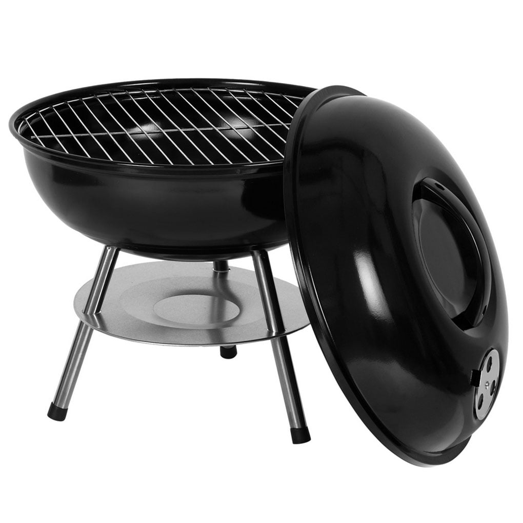 Lav Frosset Drejning Irene Inevent Charcoal Grill Backyard Campsite Barbecue Stove Non-stick  Steel Outdoor Equipment, Red Lid - Walmart.com