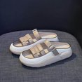 thumbnail image 4 of pitrice Sandales à Enfiler pour Femmes, Imperméables, Souples, Plates, Sandales de Sol, Chaussures 36 Kaki, 4 of 9