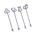 thumbnail image 1 of destyer 4pcs/set Ocean Style Starfish Shell Fish Shape Forks Cake Shape Forks Wedding Fruit Salad Tableware Forks Wedding Favor Party Supplies, 1 of 5