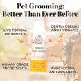 thumbnail image 3 of Champú y acondicionador probiótico para mascotas Skout Honor con aceite de aguacate y omega-3, 97% natural, sin parabenos ni sulfatos, libre de crueldad animal, 16 oz, madreselva, 3 of 8