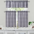 thumbnail image 7 of Yesfashion Buffalo Check Plaid Window Valances, Farmhouse Design Window Treatment Decor Curtains Rod Pocket Valance, 7 of 7
