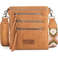 thumbnail image 1 of XINQIHANG Genuien Leather Crossbody Cluth Purse Small Shoulder Bags Mini Messenger with Adjustable Strap, 1 of 6