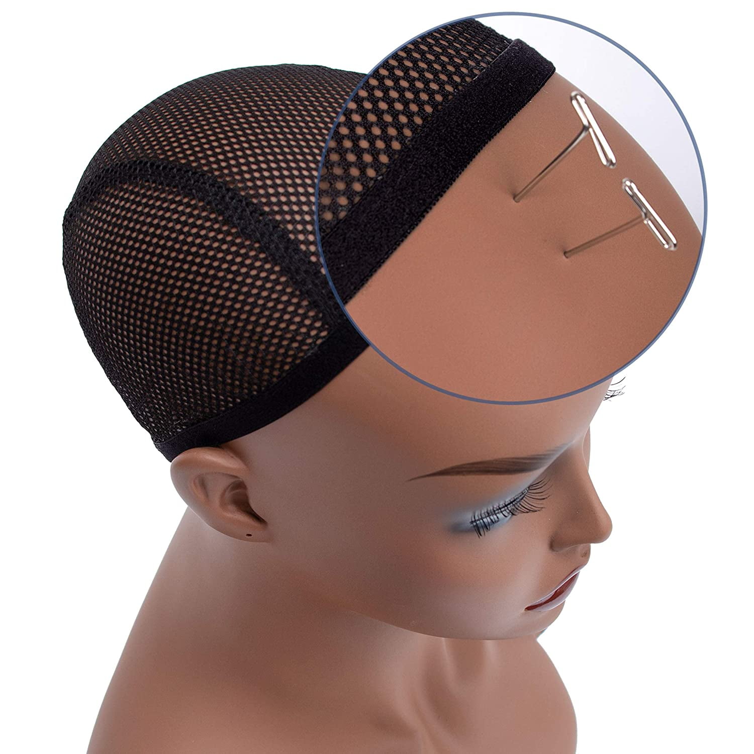 Mannequin PVC Manikin Head Realistic Mannequin Head Bust Wig Mask Stand for Wigs Display Making Styling PMH-DE-AS