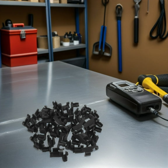 WEUVEB 30pcs Black Door Handle Clip Locks for Home Use Compatible with Jeep Plastic Material