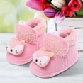 thumbnail image 2 of Fozruso Baby Girls Boys Warm Shoes Soft Sole Booties Snow Boots Comfortable Shoes Toddler Warming And Fashion Shoes Sizes 4.5 Toddler(Pink), 2 of 6