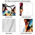 thumbnail image 4 of luoweisi Men's Beach Shorts Quick Dry Swim Trunks with Mesh Lining Sheepdog M, 4 of 5