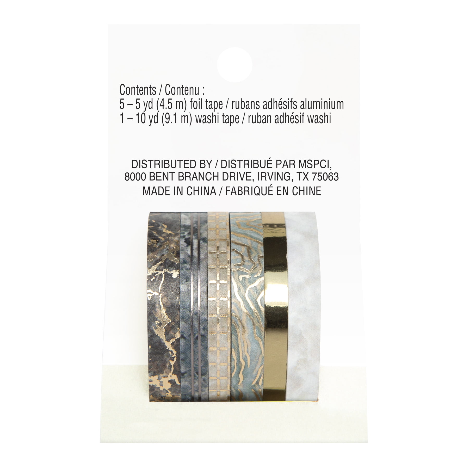 Recollections Gray Marble Crafting Washi Tapes, 12 Packs: 6 ct. (72 total)