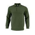 thumbnail image 2 of Fnnxeal Mens Polo Shirts Breathable Fall Winter Collar Casual Long Sleeve Army Green Polo Shirts for Men Size 2XL, 2 of 6