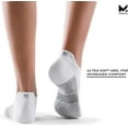 thumbnail image 3 of MISSION Performance Heel Tab Socks Ventilated Heat Release, Unixex, 2 Pair, White, 3 of 6