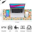 thumbnail image 5 of Long Mouse Pads for Desk,LightColor Dinosaurs Flowers Pattern Desk Mats on Top Of Desks, Desk Mouse Pad Extra Large with 3mm Non-Slip Base and Stitched Edge for Gaming,Office,Work,Home 31.5"x11.8", 5 of 6