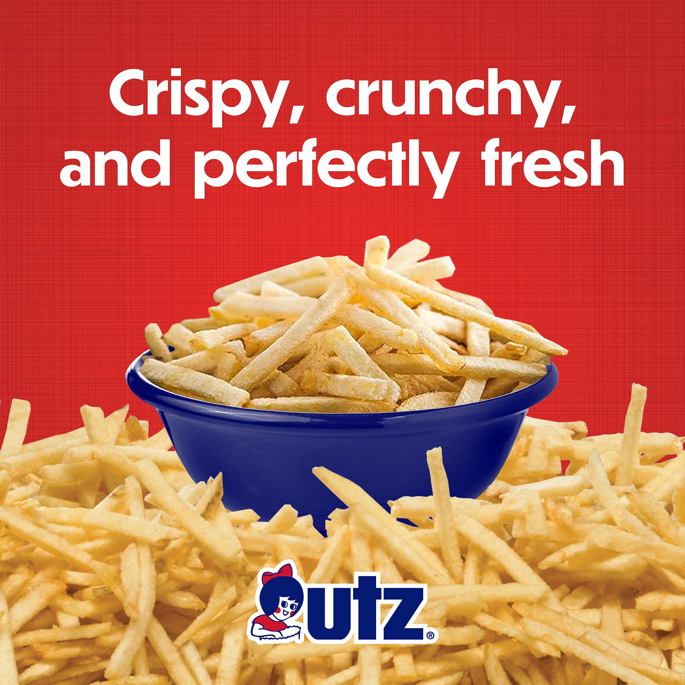 (6 pack) Utz Potato Stix, Gluten-Free, 15 oz Canister