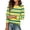 Green, variant on Stralyhd Womens Striped Long Sleeve Shirts Fall Outfits Trendy Crewneck Button Cuffs Tops Puff Sleeve Fashion Clothing White M