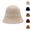 18# Beige, variant on Women's Crochet Bucket Hat Fashion Outdoor Beach Fisherman Hats Soild Color Floppy Beach Beanies Cap Travel Hiking Yellow One Size