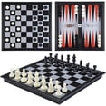 thumbnail image 1 of Travel Chess Game Magnetic 3-in-1 Foldable for Children, 1 of 4