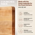 thumbnail image 3 of John Boos Chop N Slice Large Maple Wood Edge Grain Cutting Board, 18"x12"x1.25", 3 of 11