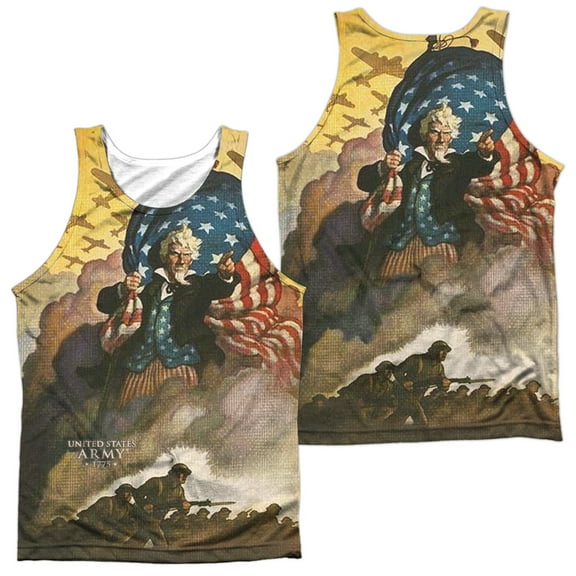 Army - Vintage Poster (Front/Back Print) - Tank Top - Large