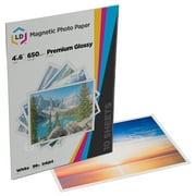 LD Glossy Inkjet Magnetic Photo Paper  4x6 (10 Sheets)