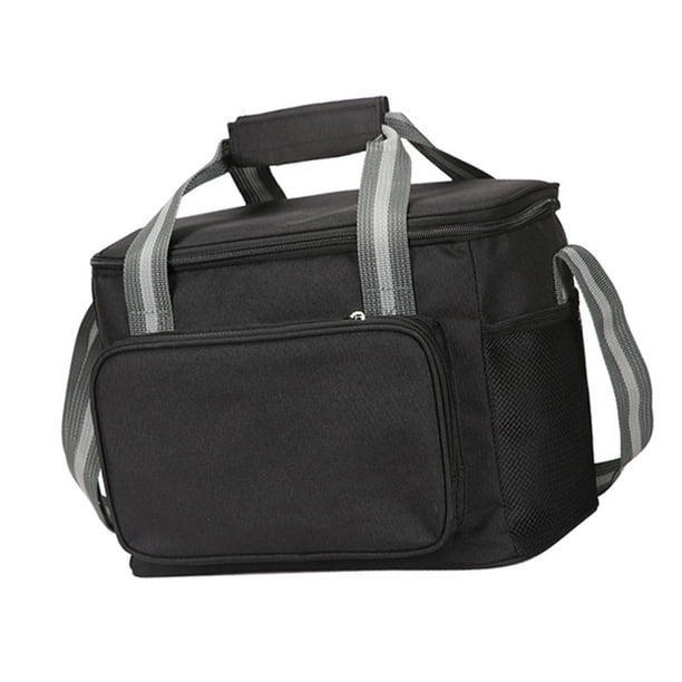 Greeniant Lunch Waterproof Bag Tote Oxford Cloth Picnic Tote for Office Picnics Negro