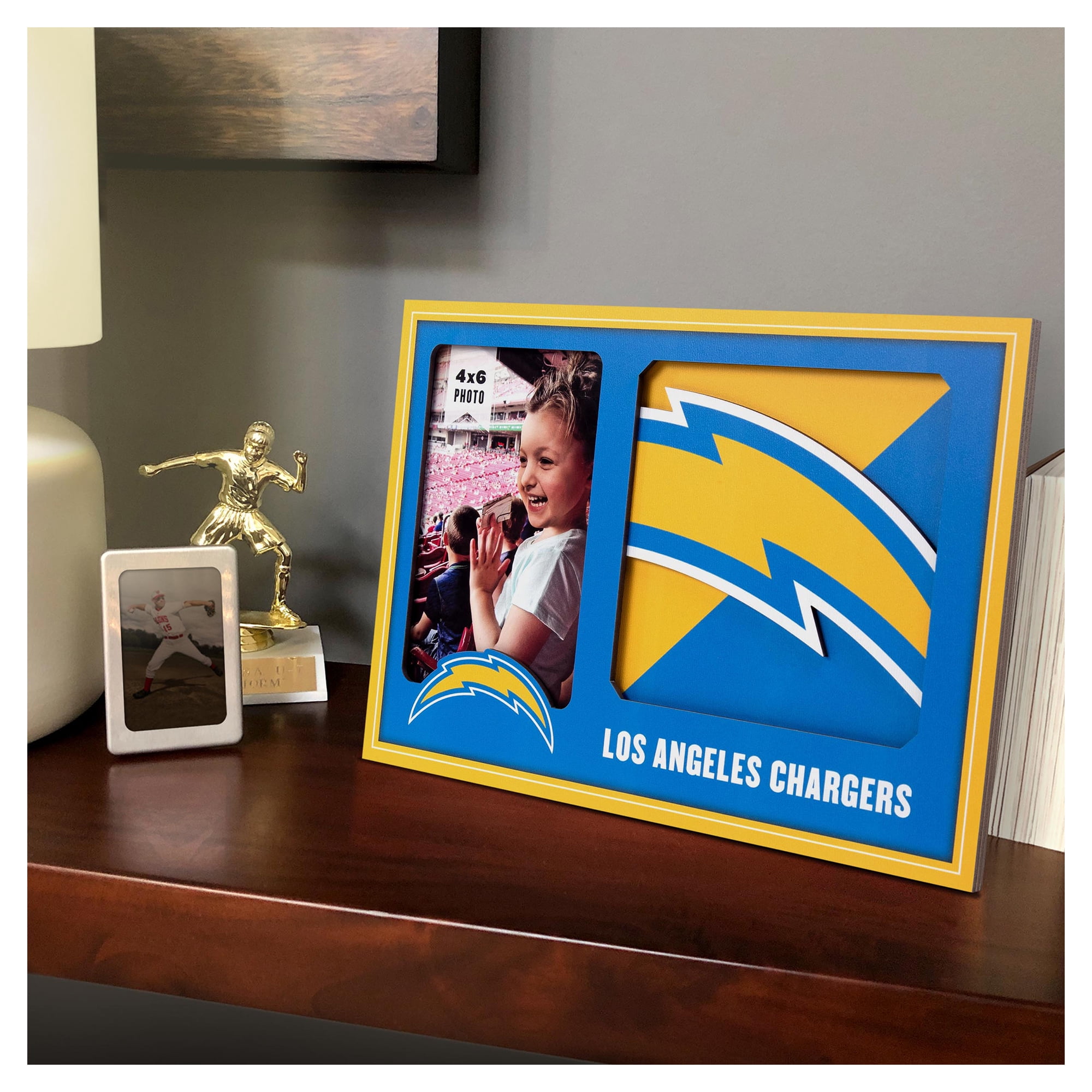 IDNA Los Angeles Chargers 3D Logo Series Picture Frame