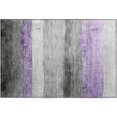 thumbnail image 2 of Addison Rugs Mayfield Premium Machine Washable Transitional Stripes Lavender Rectangle Rug, 1'8" x 2'6", 2 of 6