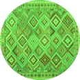 thumbnail image 1 of Ahgly Company Indoor Round Abstract Green Contemporary Area Rugs, 5' Round, 1 of 1